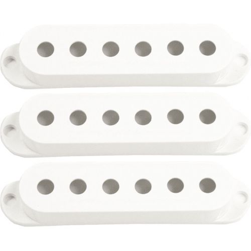 Seymour Duncan S-cover-w-nol - 3 X Capot S White Sans Logo