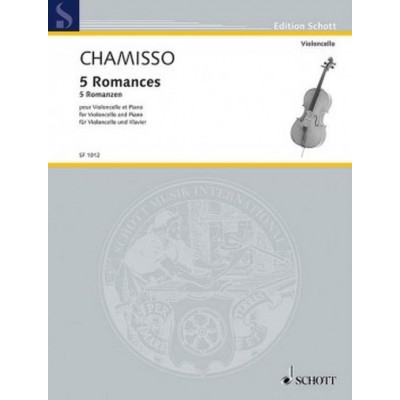 MAYRAN DE CHAMISSO OLIVIER - 5 ROMANCES - VIOLONCELLE & PIANO