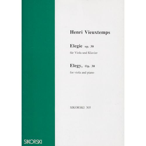 VIEUXTEMPS HENRI - ELEGIE OP.30 - ALTO & PIANO