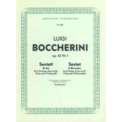 SIKORSKI BOCCHERINI L. - SEXTETT ES-DUR, FüR 2 VIOLINEN, HORN IN ES, VIOLA UND 2 VIOLONCELLI
