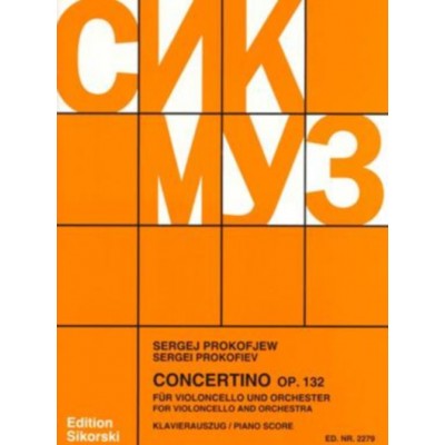 PROKOFIEV S. - CONCERTINO OP.132 - VIOLONCELLE & PIANO