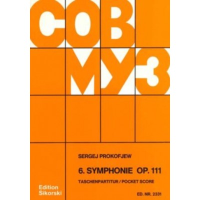 PROKOFIEV S. - SYMPHONIE N° 6 OP. 111 - CONDUCTEUR