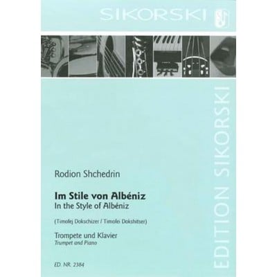 SHCHEDRIN RODION - IM STILE VON ALBENIZ - TROMPETTE & PIANO