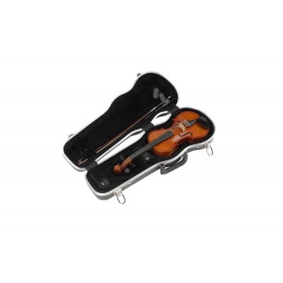 MUSIC STRING INSTRUMENTS CASES 1/4 VIOLIN DELUXE CASE BLACK