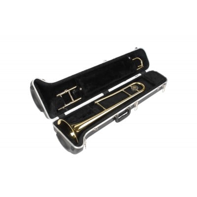 MUSIC BRASS INSTRUMENTS CASES STRAIGHT TENOR TROMBONE CASE BLACK