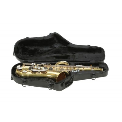 MUSIC WIND INSTRUMENTS CASES CONTOURED PRO TENOR SAX CASE BLACK