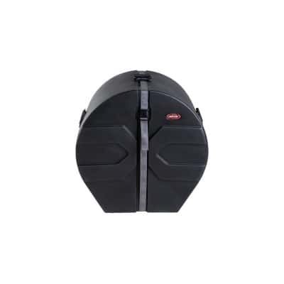 MUSIC MARCHING PERCUSSION 14 X 24 MARCHING BASS DRUM CASE BLACK