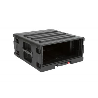 MUSIC ROLLING RACKS 4U ROLLING ROTO RACK BLACK