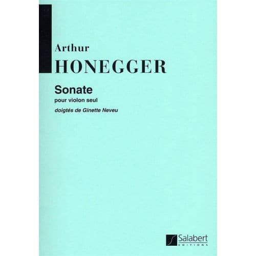 SALABERT HONEGGER - SONATE - VIOLON