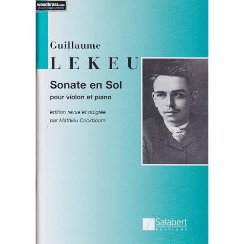 LEKEU - SONATE EN SOL MAJEUR - VIOLON ET PIANO