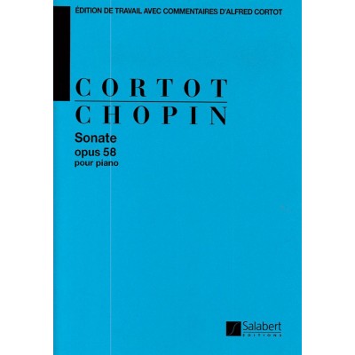 SALABERT CHOPIN F. - SONATE OP. 58 - PIANO