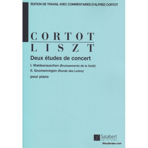 SALABERT LISZT F. - DEUX ETUDES DE CONCERT (CORTOT) - PIANO