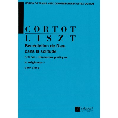 LISZT F. - BENEDICTION DE DIEU DANS LA SOLITUDE - PIANO
