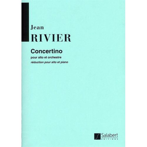 RIVIER J. - CONCERTINO - SAXOPHONE ET ORCHESTRE