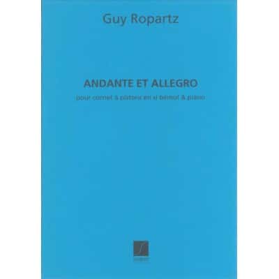 SALABERT ROPARTZ GUY - ANDANTE & ALLEGRO - CORNET SIB, PIANO