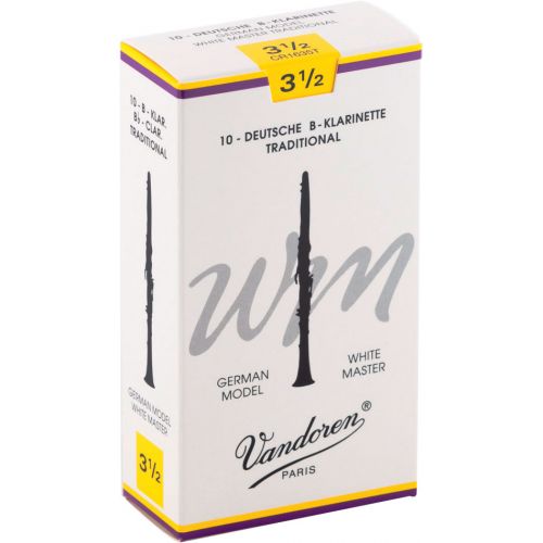 VANDOREN ANCHE CLARINETTE 10 ANCHES WHITE MAST TRAD 3,5