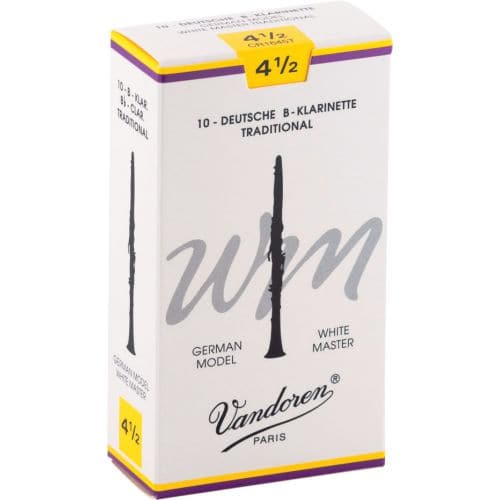 Vandoren Anche Clarinette 10 Anches White Mast Trad 4,5