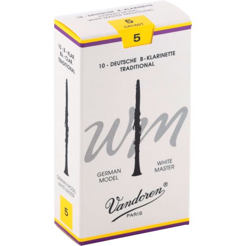 VANDOREN ANCHE CLARINETTE 10 ANCHES WHITE MAST TRAD 5