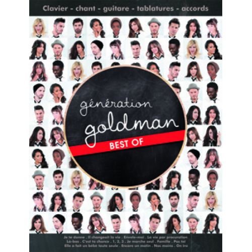 GOLDMAN J.J. - GENERATION GOLDMAN - BEST OF - GUITARE TAB 