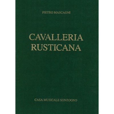 MASCAGNI PIETRO - CAVALLERIA RUSTICANA - CHANT & PIANO