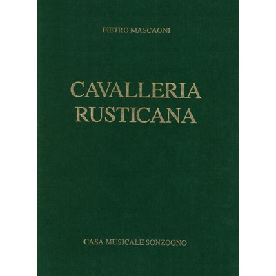ZERBONI Mascagni Pietro - Cavalleria Rusticana - Chant & Piano