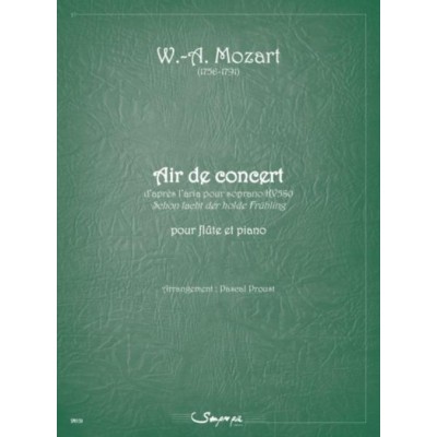SEMPRE PIU EDITIONS MOZART W.A. - AIR DE CONCERT - FLUTE & PIANO 