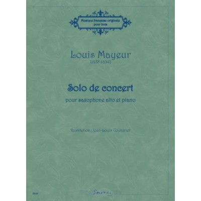 SEMPRE PIU EDITIONS MAYEUR LOUIS - SOLO DE CONCERT - SAXOPHONE ALTO & PIANO