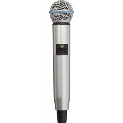 SHURE WA723-SIL-SILVER TRANSMITTER BODY FOR GLXD2-SM58 / BETA62 - B Stock