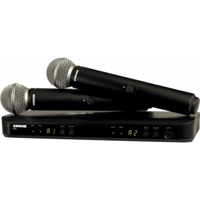 SHURE BLX DUAL RECEIVER & MICROPHONE SM58 - K3E