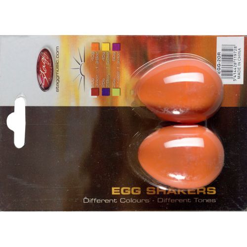 STAGG EGG-2 OR PAIR OF PLASTIC EGG SHAKER MAGENTA