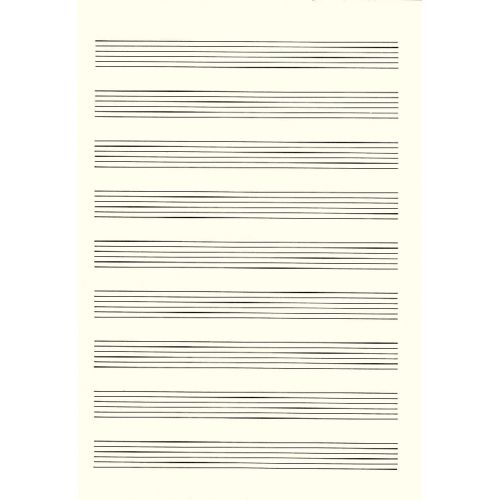 STAR NOTENSCHREIBPAPIERE Bloc Tablatures A4 - 9 Portées (50 Pages)