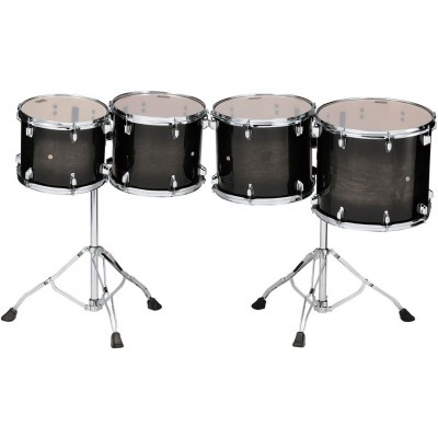 TAMA LOW-PITCHED 4PC CONCERT TOM SET TRANSPARENT BLACK BURST