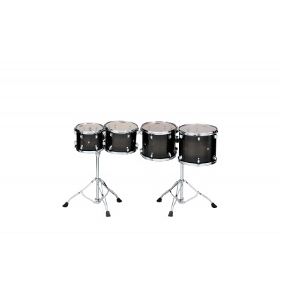 MID-PITCHED 4PC CONCERT TOM SET TRANSPARENT BLACK BURST