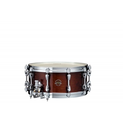 TAMA STARPHONIC 6"X14" CONCERT SNARE DRUM W/MULTI SNARE FRAME GLOSS MOCHA BROWN