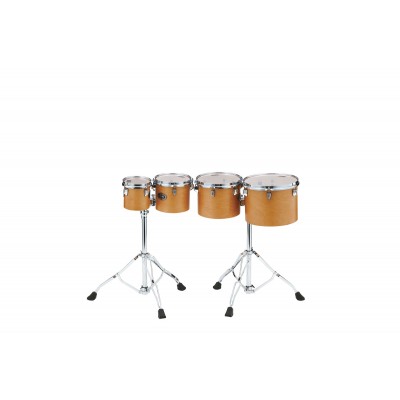 TAMA HIGH-PITCHED 4PC SINGLE HEAD CONCERT TOM SET VINTAGE ANTIQUE MAPLE
