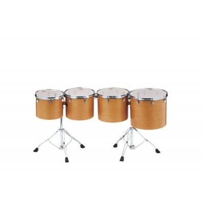 LOW-PITCHED 4PC SINGLE HEAD CONCERT TOM SET VINTAGE ANTIQUE MAPLE