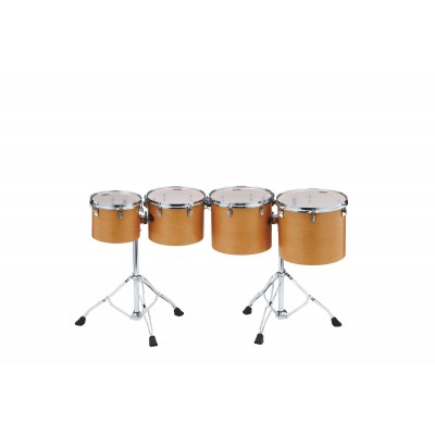 TAMA MID-PITCHED 4PC SINGLE HEAD CONCERT TOM SET VINTAGE ANTIQUE MAPLE