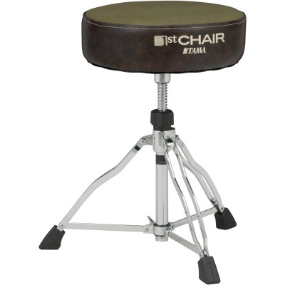 HT430CVKH - 1st Chair Round Rider Drum Throne with Canvas Khaki Seat