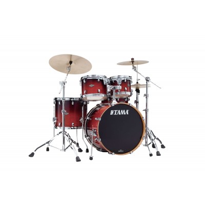 TAMA STARCLASSIC PERFORMER 4-PIECE SHELL PACK WITH 22BASS DRUM DARK CHERRY FADE