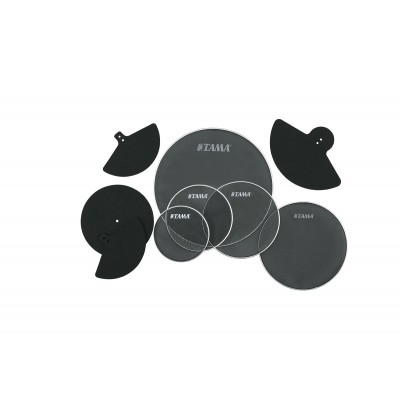 TAMA Set Peaux Mesh 10/12/14/16/22 + Sourdines Cybmales 14/16/20