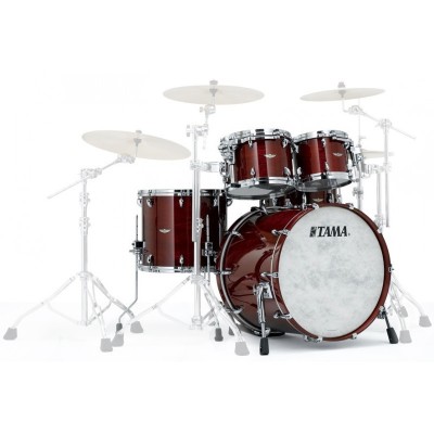 Tama Tw42rzs-rbw - Star Walnut 4 Futs 22/10/12/16 Sans Hardware Red Burgundy Walnut