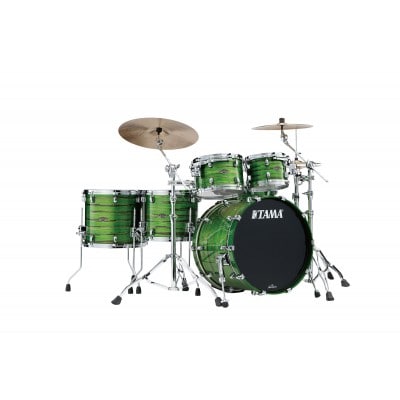 TAMA STARCLASSIC WALNUT/BIRCH 5-PIECE SHELL PACK WITH 22BASS DRUM LACQUER SHAMROCK OYSTER