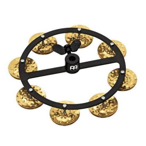 MEINL HEADLINER® SERIES HIHAT TAMBOURINES, HAMMERED BRASS SINGLE ROW
