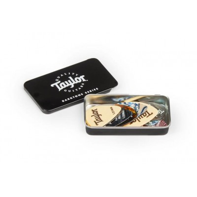 TAYLOR GUITARS 2600 Pick Tin,Sampler Darktone Series