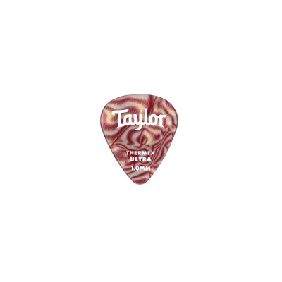 TAYLOR GUITARS PREMIUM DARKTONE 351 THERMEX ULTRA PICKS RUBY SWIRL 1.25MM 6-PACK