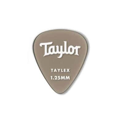 Taylor Guitars Premium 351 Taylex Picks Smoke Grey 1.25mm 6-pack