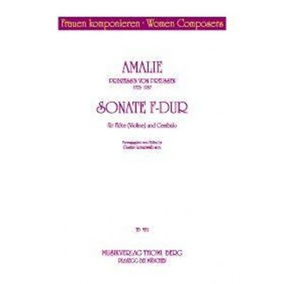 THOMI BERG VON PRUSSEN AMALIA - SONATA IN F-DUR - FLUTE (OU VIOLON) & PIANO