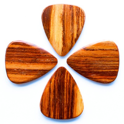 TIMBER TONES 4 PALE MOON EBONY GUITAR PICKS