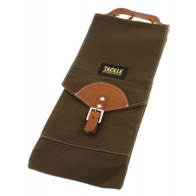 TACKLE INSTRUMENTS WAX CANVAS COMPACT STICK CASE - FOREST GREEN