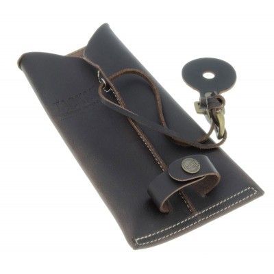 TACKLE INSTRUMENTS Porte Baguettes En Cuir Avec Crochet Marron